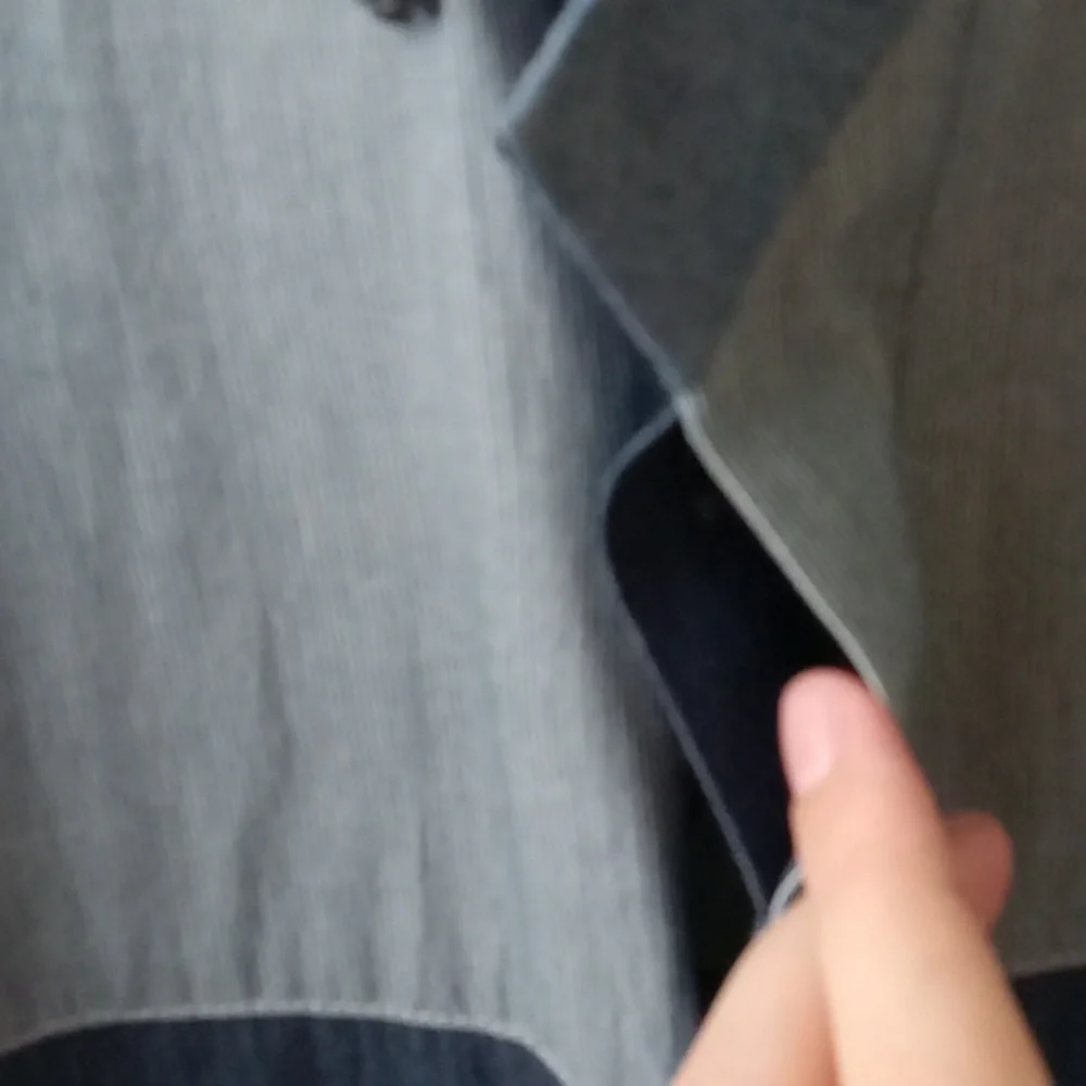 Denim colorblock shirt size M - Picture 4 of 6